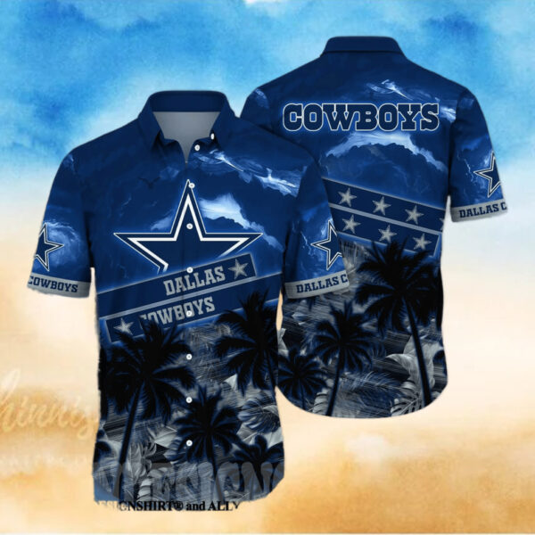 Dallas Cowboys NFL Floral Full Printed Hawaiian 1