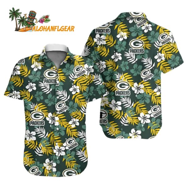 Green Bay Packers Hawaiian Floral 1