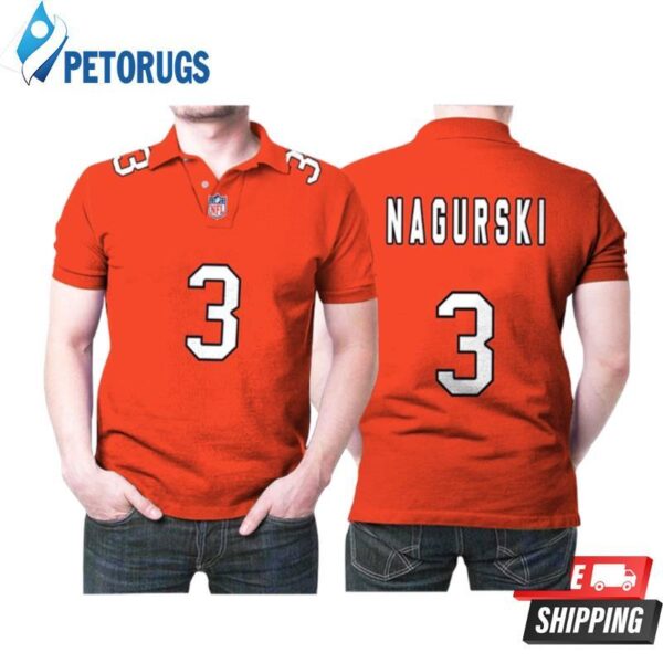 Chicago Bears Bronko Nagurski 3 Nfl Great Player American Football Team Custom Game Orange For Bears Fans Polo 1