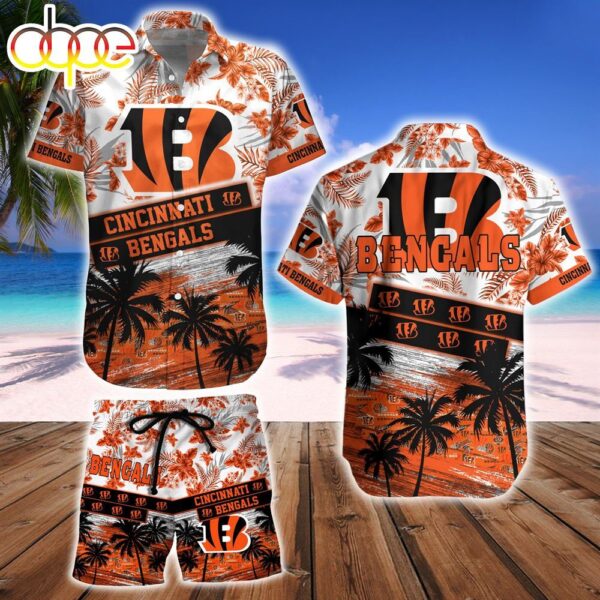 Cincinnati Bengals NFL Summer Hawaiian Shirt And Beach Short 1