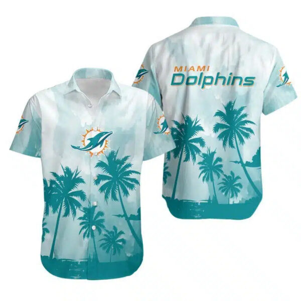 Miami Dolphins Coconut Trees NFL Hawaiian 1