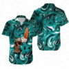 Miami Dolphins Skull and Hibiscus Flower NFL Hawaiian 1