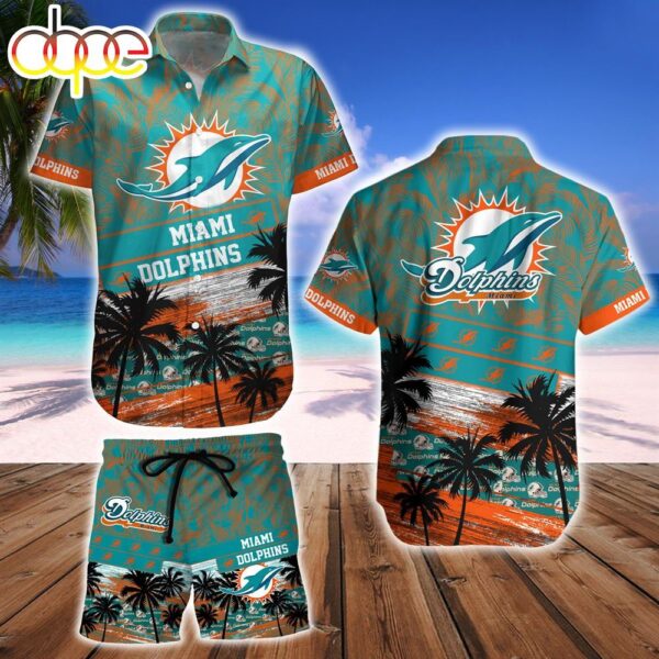 Miami Dolphins Team NFL Hawaiian And Beach Short 1