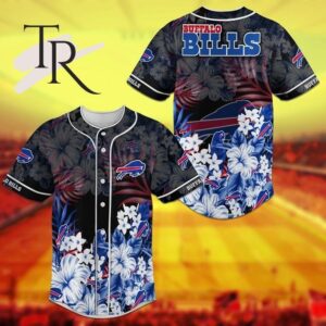 NFL Buffalo Bills Logo Design Baseball Jersey