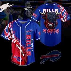 Personalized Buffalo Bills Mafia Baseball Jersey