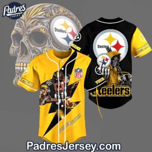 Pittsburgh Steelers Jersey Outift- NFL Baseball Jersey