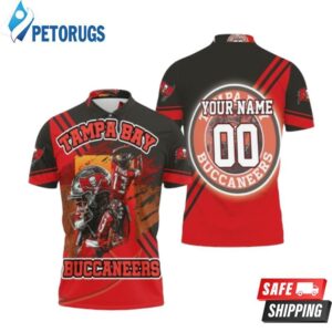 Tampa Bay Buccaneers Mike Evans 13 Nfl Champions Personalized Polo Shirt