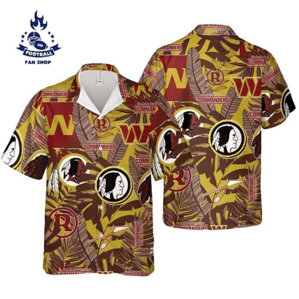 Aloha Shirt Washington Commanders Aloha Shirt Trending Summer Gift For Fan Hawaiian Shirt for Men Women NFL Hawaiian Shirt 1