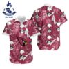 Arizona Cardinals Coconut Leaves And Skulls Hawaiian Shirt NFL Hawaiian Shirt 1