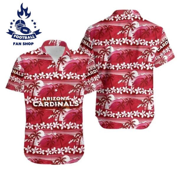 Arizona Cardinals Coconut Trees Nfl Gift For Fan Hawaii Shirt NFL Hawaiian Shirt 1