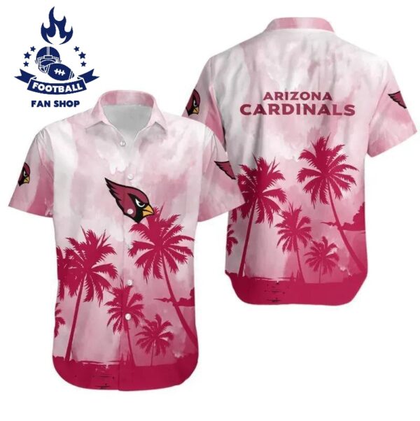 Arizona Cardinals Coconut Trees Nfl Hawaiian Shirt NFL Hawaiian Shirt 1