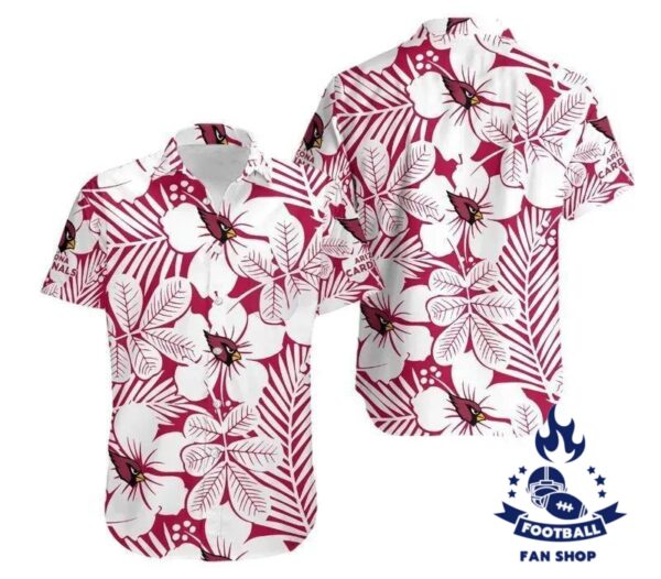 Arizona Cardinals Flower Hawaii Shirt And Shorts Summer Collection NFL Hawaiian Shirt 2