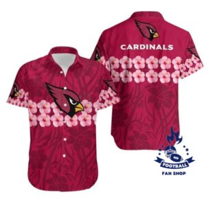 Arizona Cardinals Flower Hawaiian Shirt