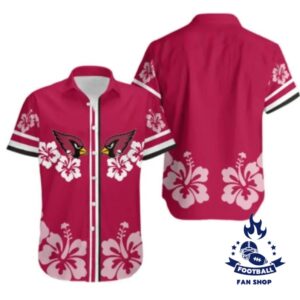 Arizona Cardinals Hibiscus Flower Hawaiian Shirt