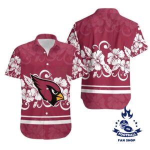 Arizona Cardinals Hibiscus Flowers NFL Hawaiian Shirt