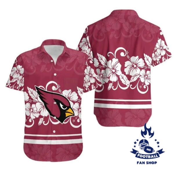 Arizona Cardinals Hibiscus Flowers NFL Hawaiian Shirt NFL Hawaiian Shirt 1
