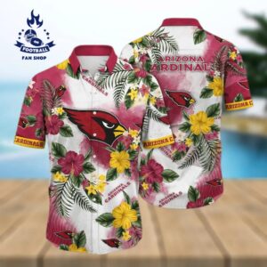 Arizona Cardinals NFL Aloha Pattern Hawaiian Shirt 2