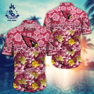 Arizona Cardinals NFL Aloha Pattern Hawaiian Shirt