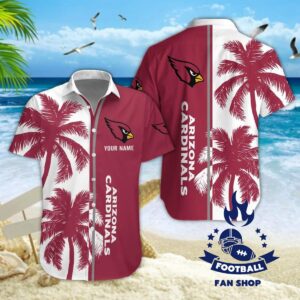 Arizona Cardinals NFL Coconut Tree Hawaiian Shirt