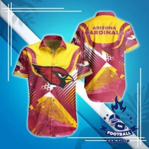 Arizona Cardinals NFL Digital Pattern Hawaiian Shirt