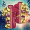 Arizona Cardinals NFL Lines Flowers Hawaiian Shirt NFL Hawaiian Shirt 1