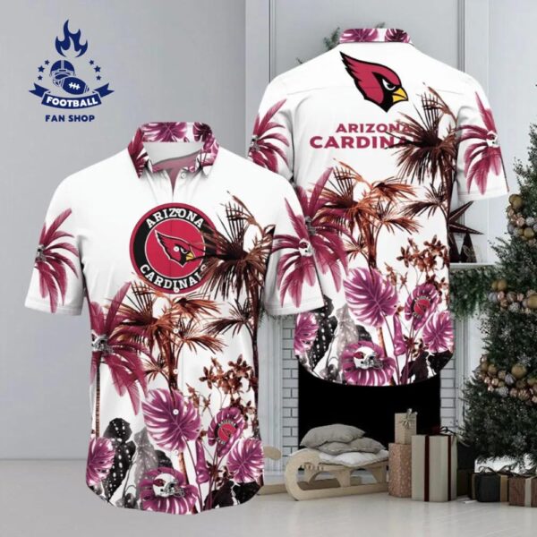 Arizona Cardinals NFL Palm Tree Hawaiian Shirt NFL Hawaiian Shirt