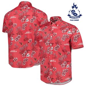 Arizona Cardinals NFL Red Background Hawaiian Shirt