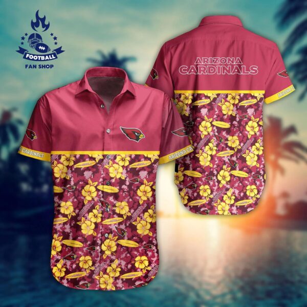 Arizona Cardinals NFL Style Summer Hawaiian Shirt NFL Hawaiian Shirt