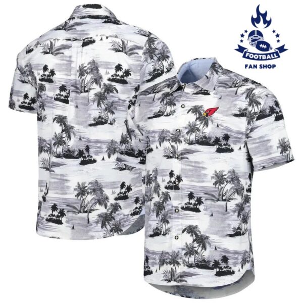 Arizona Cardinals NFL White Background Pattern Hawaiian Shirt NFL Hawaiian Shirt