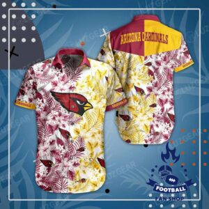 Arizona Cardinals Nfl Beach Shirt Graphic Floral Pattern Print This Summer Hawaiian Shirt 1