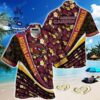 Arizona Cardinals Nfl Football With Tropical Flower Pattern Hawaiian Shirt NFL Hawaiian Shirt 1