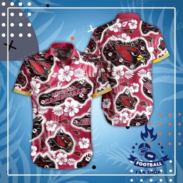 Arizona Cardinals Nfl Hawaii Shirt Graphic Floral Printed This Summer Hawaiian Shirt NFL Hawaiian Shirt 1