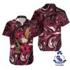 Arizona Cardinals Skull And Hibiscus Flower Nfl Gift For Fan Hawaii Shirt And Shorts Summer Collection