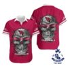Arizona Cardinals Sugar Skull Nfl Gift For Fan Hawaiian Graphic Print Short Sleeve Hawaiian Shirt