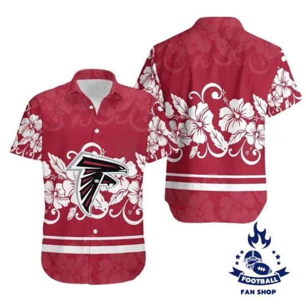 Atlanta Falcons Hibiscus Flowers Hawaii Shirt Summer Collection NFL Hawaiian Shirt 1