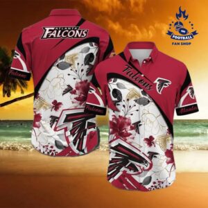 Atlanta Falcons NFL Beach Aloha Pattern Hawaiian Shirt