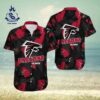 Atlanta Falcons NFL Black Aloha Pattern Hawaiian Shirt NFL Hawaiian Shirt