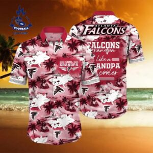 Atlanta Falcons NFL Granpa Like A Granpa But Cooler Hawaiian Shirt