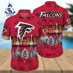 Atlanta Falcons NFL Guitar Summer Pattern Hawaiian Shirt