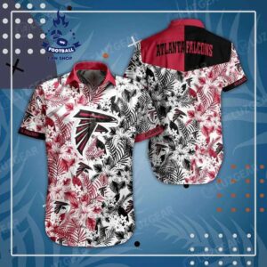 Atlanta Falcons Nfl Beach Shirt Graphic Floral Pattern Print This Summer Hawaiian Shirt
