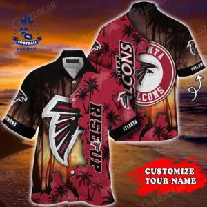 Atlanta Falcons Nfl Customized Hawaiian Shirt Short Style Hot Trending Summer For Awesome Fans