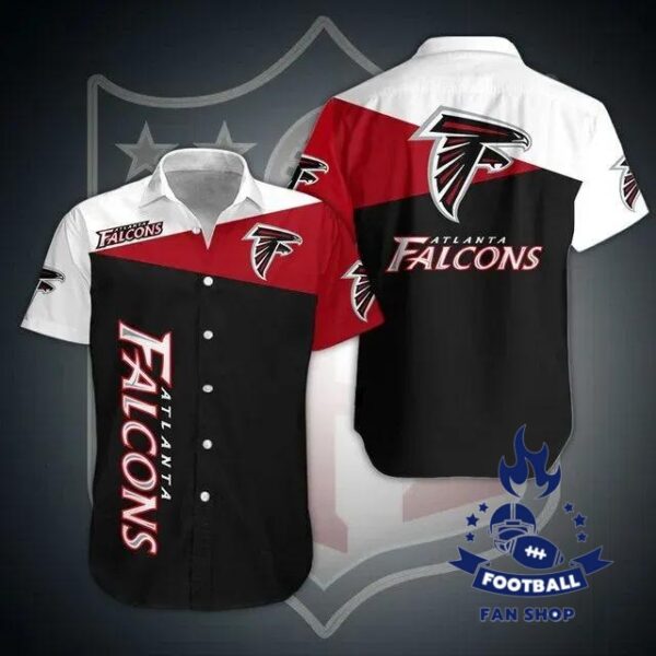 Atlanta Falcons Nfl Football With Tropical Flower Pattern Hawaiian Shirt For Fans