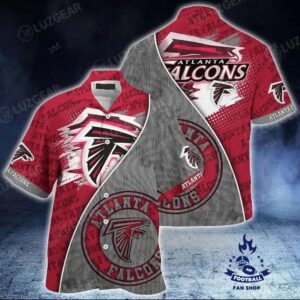 Atlanta Falcons Nfl Hawaii Beach Shirt Summer Short Sleeve Button Down Hawaiian Shirt