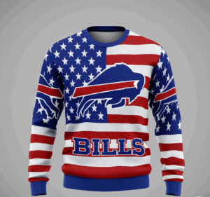 Buffalo Bills American Flag Sweater