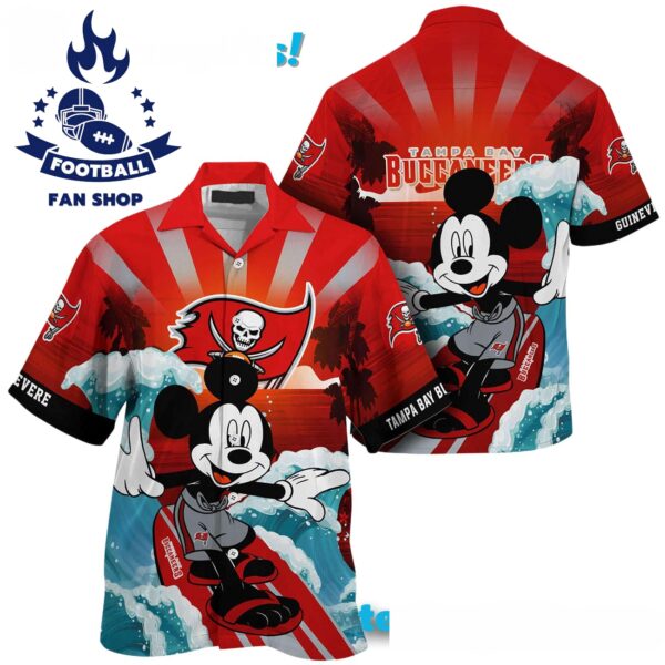 Tampa Bay Buccaneers Special Mickey Mouse Movies Design Summer Hawaiian Shirt