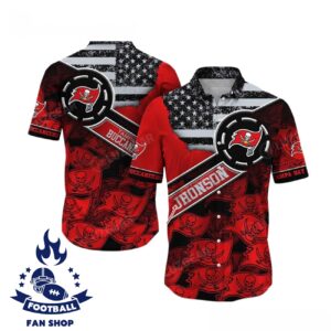 Tampa Bay Buccaneers Us Flag Vintage Hawaiian Shirt