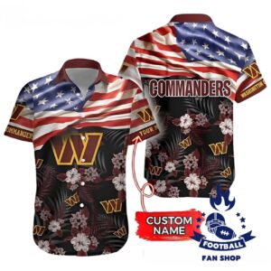 Washington Commanders Hawaiian Shirt Custom
