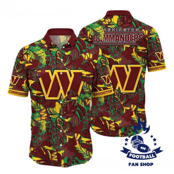 Washington Commanders Hawaiian Shirt Sunsets