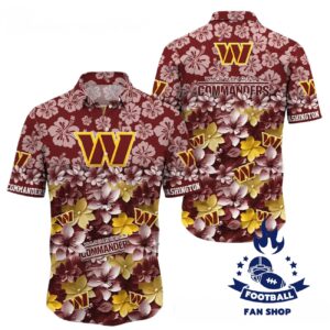 Washington Commanders Hawaiian Shirt Trending Summer Gift For Fan