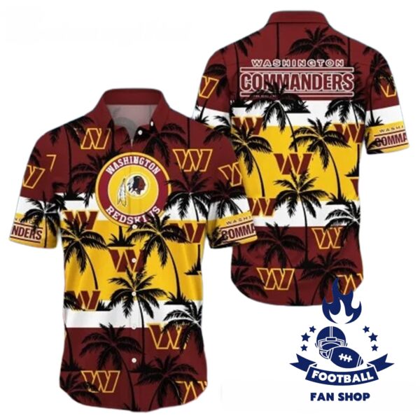Washington Commanders Hawaiian Shirt Trending Summer Gift For Fan Washington Commanders Aloha Shirt